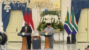 Prabowo dan Presiden Afrika Selatan Bahas Kerja Sama